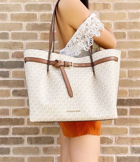 michael kors mk logo bag|emilia large logo tote bag.